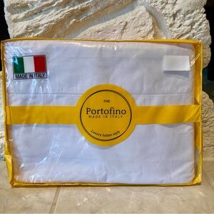 NWT Portofino luxury Italian cotton king sheet set